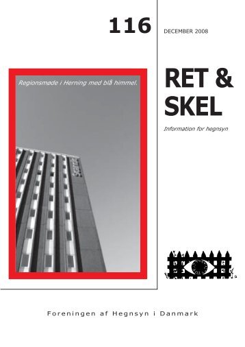 ret & skel 116 - s¿ren - Foreningen af Hegnsyn i Danmark