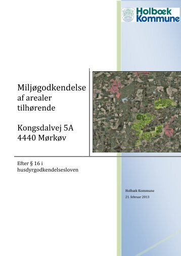 Miljøgodkendelse - Holbæk Kommune