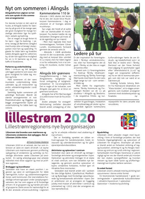 Nyt om sommeren i Alingsås - Tårnby Bladet