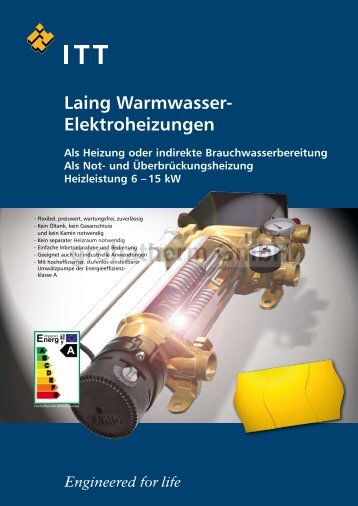 Laing Warmwasser- Elektroheizungen - Grohatherm