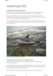 Observationer og hændelser 2002 - Fokus på Hvaler i Danmark