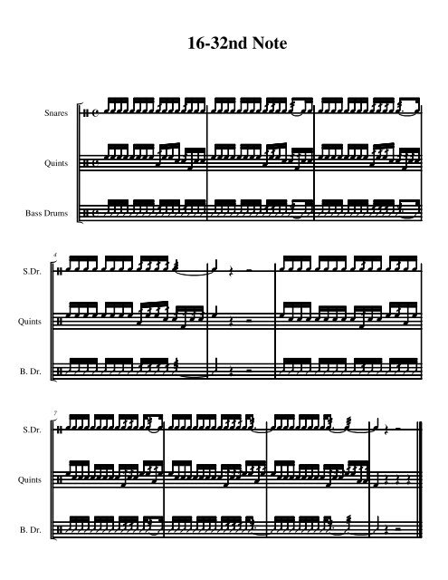 drumline warmup packet