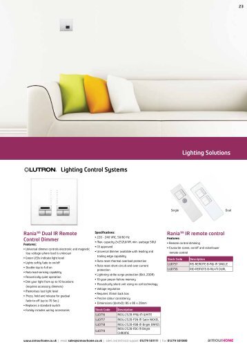 Lighting Control Systems - Armour Home Electronics