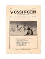 Number 2, March 1921 - Vosselag