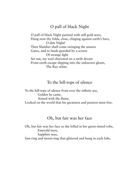Collected Poems - Sri Aurobindo Ashram
