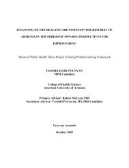 THE FINANCING OF THE HEALTH CARE SYSTEM IN THE ... - CHSR