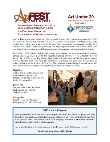 to download the application (PDF). - ArtFest Fort Myers