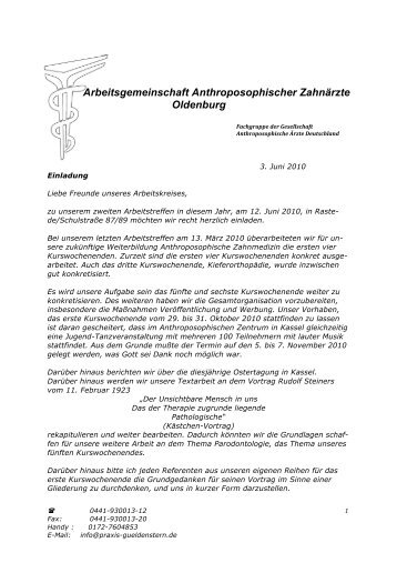 Arbeitsgemeinschaft Anthroposophischer Zahnärzte Oldenburg