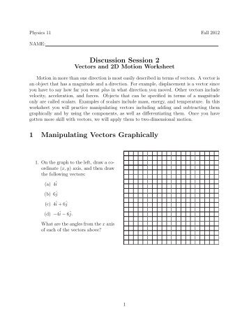 2D Motion Worksheet - Faculty