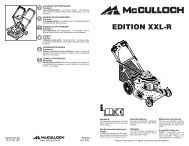 OM, McCulloch, Edition XXL-R, 96141023200, 2010-02, Lawn ...