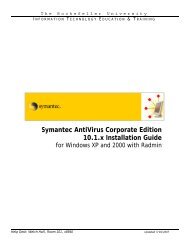 Symantec AntiVirus Corporate Edition 10.1.x Installation Guide