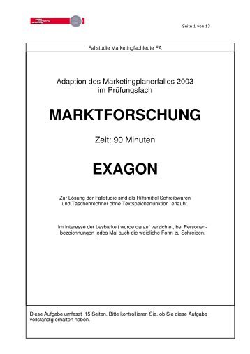 Fallstudie - Marketing