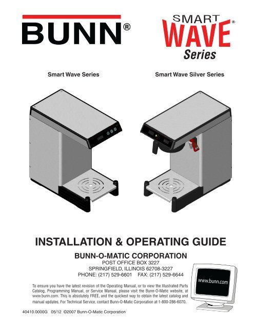 Bunn smartwave top