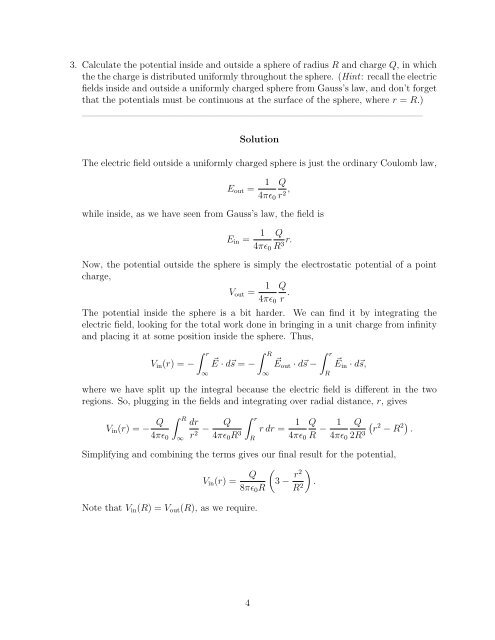 Physics 9 Fall 2011 Homework 4 - Solutions Friday September 16 ...
