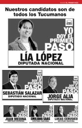 Nuestros candidatos son de todos los Tucumanos