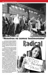 “Nosotros no somos testimoniales”