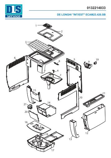 DE LONGHI "INT/EST" ECAM23.420.SB - Coffee automat