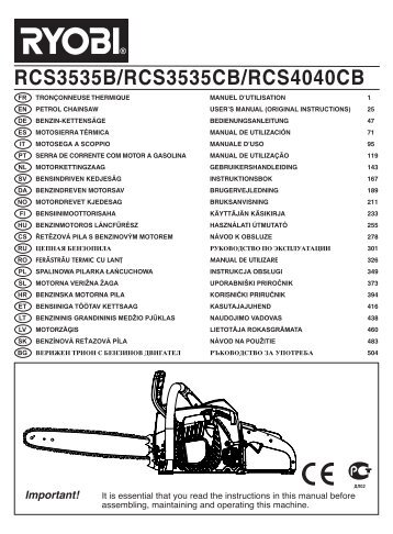 RcS3535B/RcS3535cB/RcS4040cB