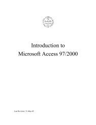 Introduction to Microsoft Access 97/2000