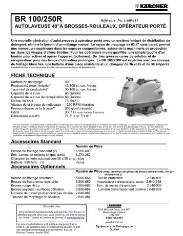 BR 100/250R - Welcome to Karcher Canada