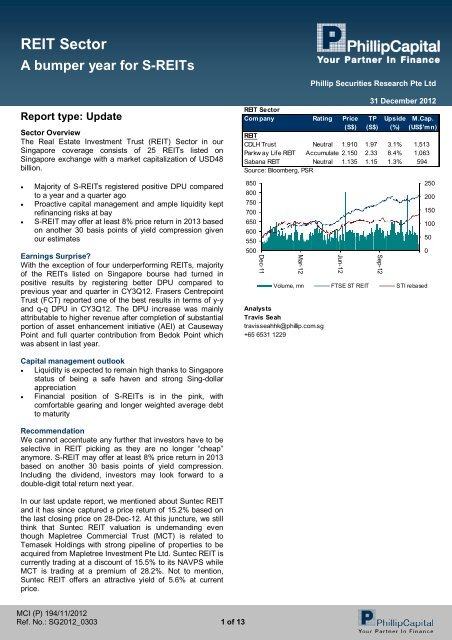 Reit Sector Under Construction Home Phillip Securities Pte Ltd