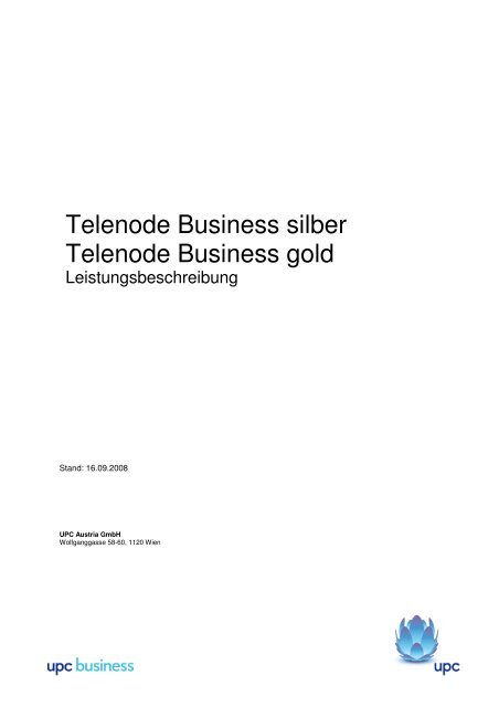 Telenode Business silber Telenode Business gold - UPC Business