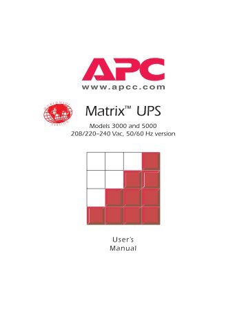 Matrix™ UPS - APC Media