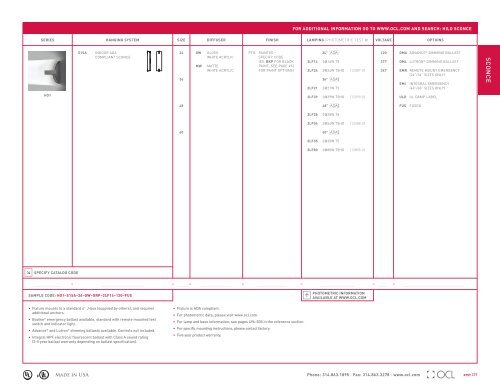 Sconce Pages - OCL Architectural Lighting