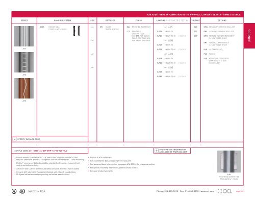 Sconce Pages - OCL Architectural Lighting