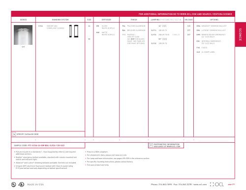 Sconce Pages - OCL Architectural Lighting