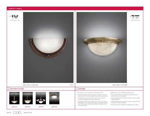 Sconce Pages - OCL Architectural Lighting