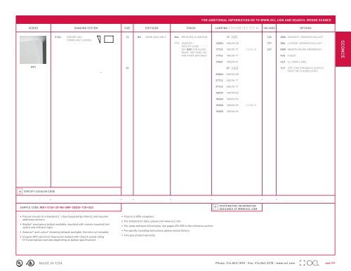 Sconce Pages - OCL Architectural Lighting