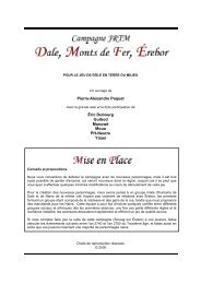 Campagne (JRTM) Dale, Monts de Fer, Érébor - La Cour d' Obéron