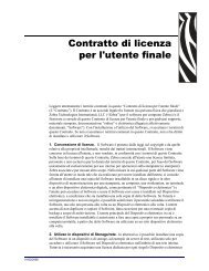 Contratto di licenza per l'utente finale