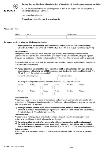 bevis for registrering bevis for registrering