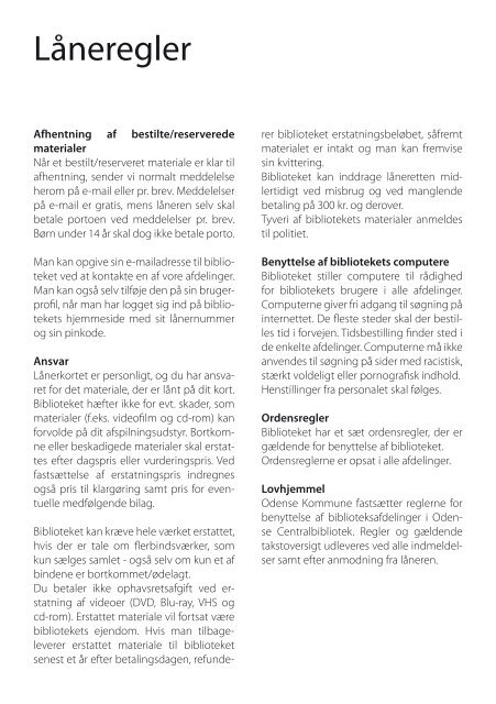reglementet i pdf-udgave - Odense Centralbibliotek