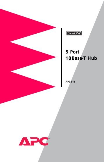 5 Port 10Base-T Hub User Manual - APC - ExcessUPS