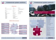 Professional system solutions Professionelle Systemlösungen ...