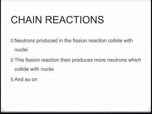 Notes: Nuclear Fission and Fusion Reactions