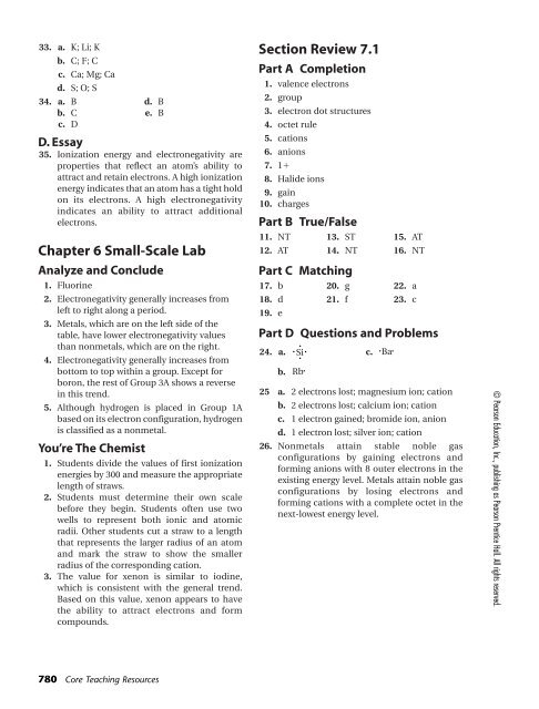 Solutions: Chapter 7