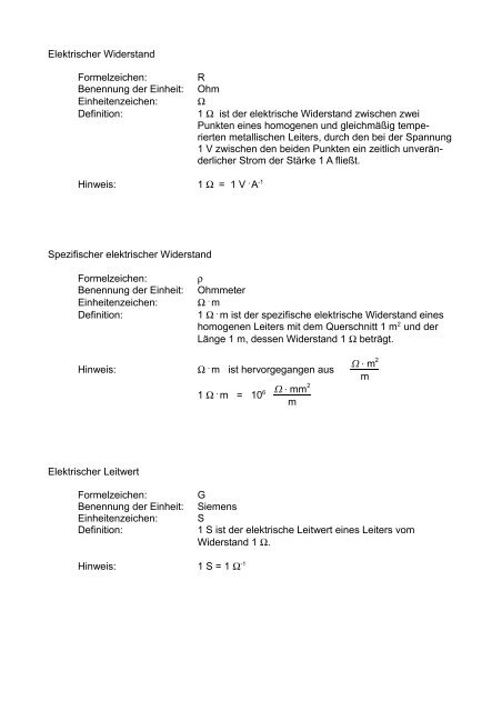 Maßeinheiten der Elektrizität und des Magnetismus - Aklimex.de