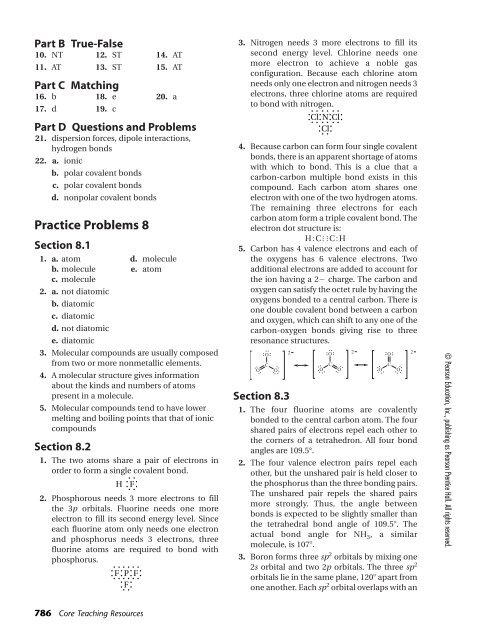 Solutions: Chapter 8