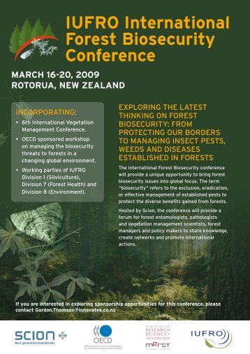 IuFro International Forest Biosecurity conference