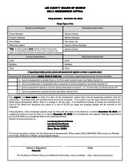 Appeal Form - Lee County, Illinois