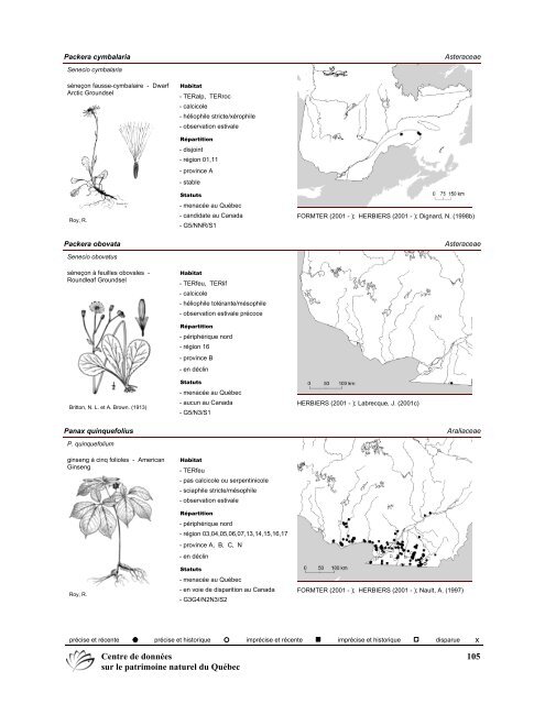 2008 (pdf) - Centre de données sur le patrimoine naturel du Québec ...