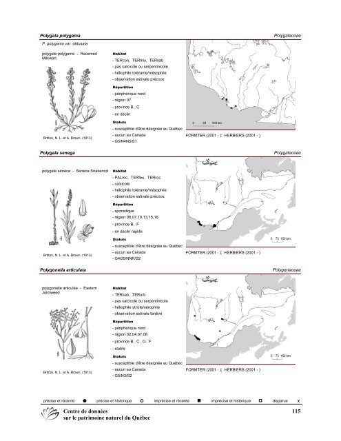 2008 (pdf) - Centre de données sur le patrimoine naturel du Québec ...