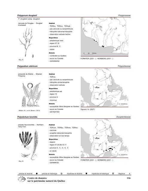 2008 (pdf) - Centre de données sur le patrimoine naturel du Québec ...