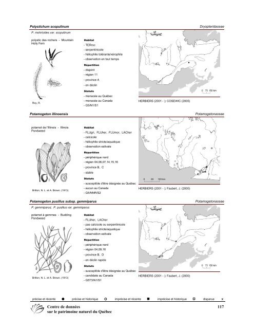 2008 (pdf) - Centre de données sur le patrimoine naturel du Québec ...