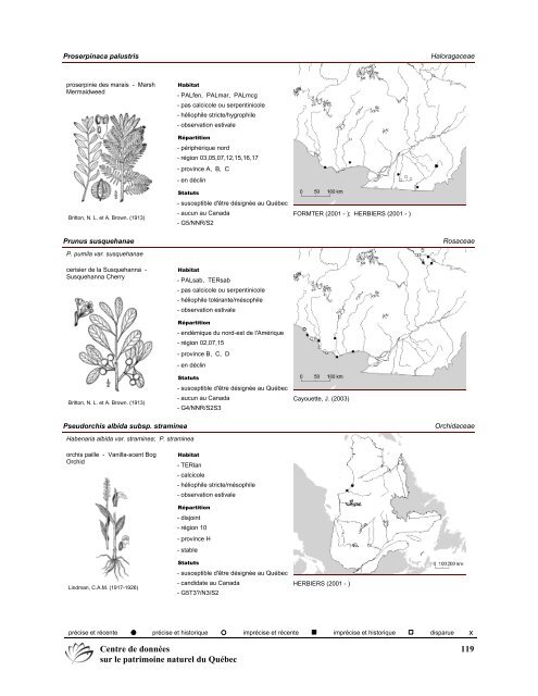 2008 (pdf) - Centre de données sur le patrimoine naturel du Québec ...