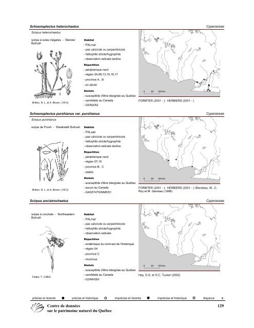 2008 (pdf) - Centre de données sur le patrimoine naturel du Québec ...